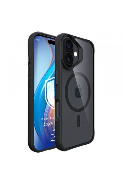 Apple MagSafe Case for iPhone 17, 3MK, Satin Armor, Black
