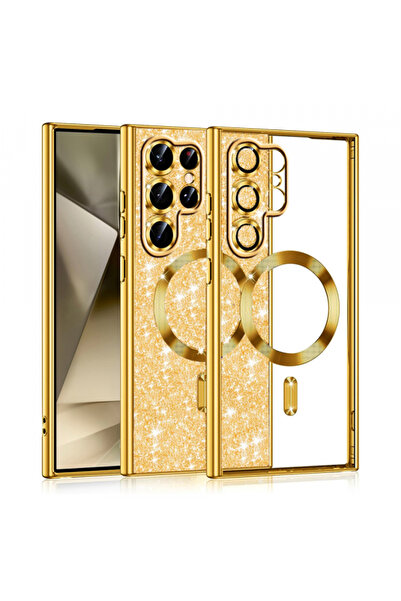 Samsung Husa MagSafe pentru Galaxy S22 Ultra 5G S908, Techsuit, Luxury Glitte...