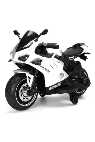 Kinderauto Motocicletă electrică pentru copii BDQ888 - Albă