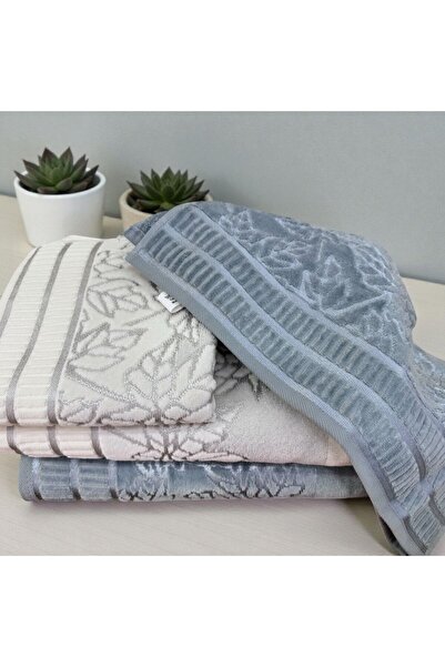Dantelux Dowery Bathroom Set Towel Set 4-Piece Set Bathroom and Head Towel Set