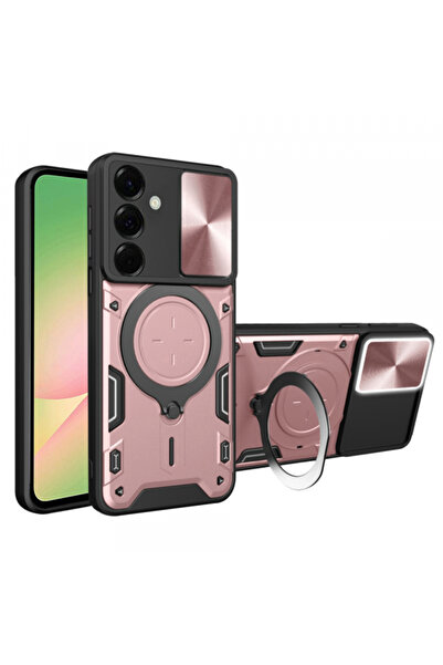 Samsung Θήκη για Galaxy A56 A566, Techsuit, CamGuard Pro, Ροζ Χρυσή