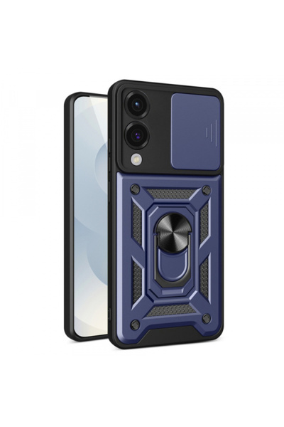 Samsung Case for Galaxy S25 Edge S937, Techsuit, CamShield, Blue