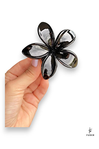 FUDER Μαύρη πόρπη Lotus Pens (1 τεμάχιο)