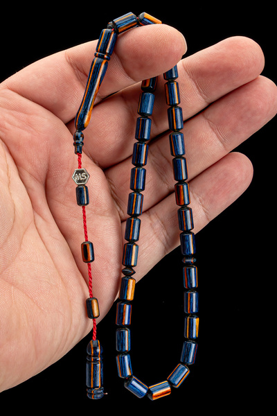 OTTOTESBİH Certified System Tassel 6X10Mm Capsule Cut Camphor Wood Prayer Beads