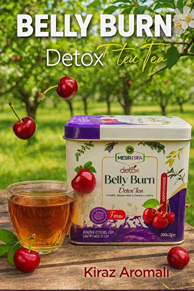 Mesirişifa BELLY BURN detox tea cu extract din cozi de ciresi 20 plicuri deto...