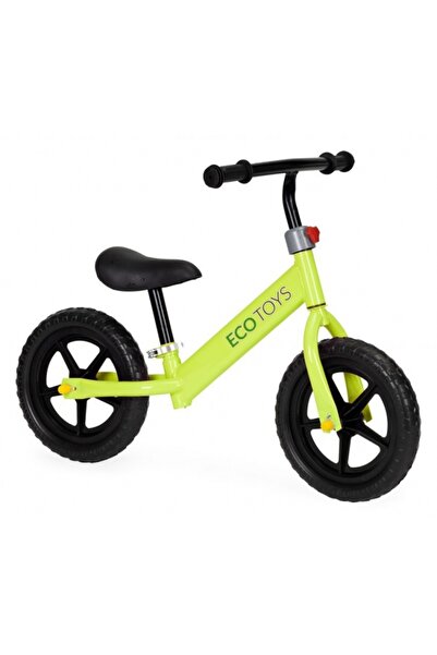 Ecotoys Bicicletă de echilibru cu roți din spumă EVA JM-763 - Verde - Resigilată