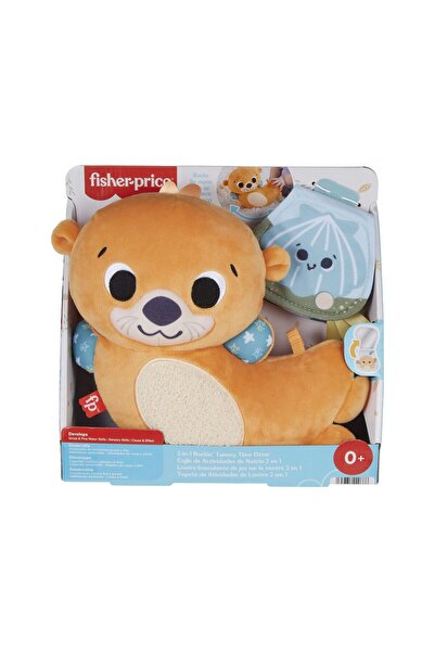 mattel Fisher jucarie senzoriala 2 in 1 tummy time vidra pentru bebelusi