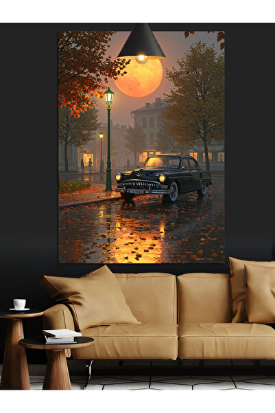 KanvasSepeti Gizemli Sokerd Street Pictură în ulei de înaltă calitate textura...