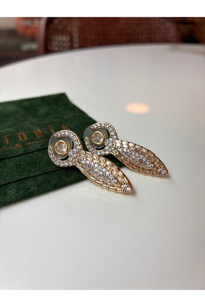 Miltonia Kibele Stone Steel Earrings