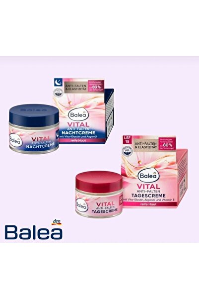 BALEA Vital Series Anti-Wrinkle Day and Night Cream with Spf 15 Protection Ge...