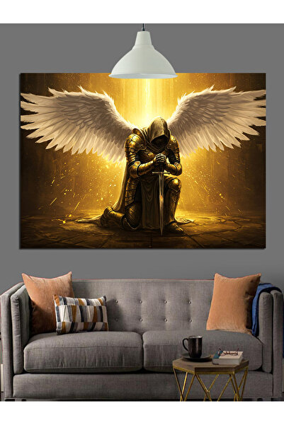 KanvasSepeti Black Winged Pictură în ulei de înaltă calitate texturat Canvas ...