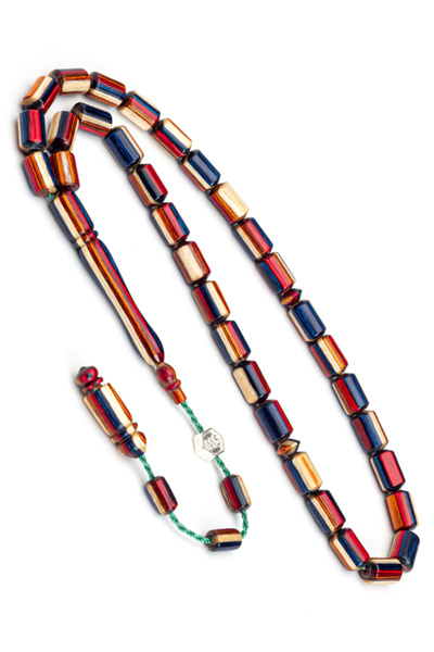 OTTOTESBİH Certified System Tassel 6X10Mm Capsule Cut Camphor Wood Prayer Beads