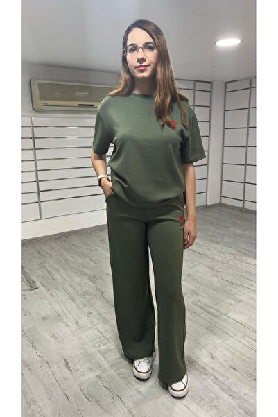 thebutiq Scuba Kumaş İkili Takım Kadın-Scuba Kumaş ikili Eşofman Takım Rahat Şık