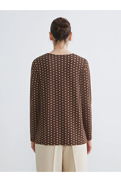 LC Waikiki Crew Neck Polka Dot Blouse