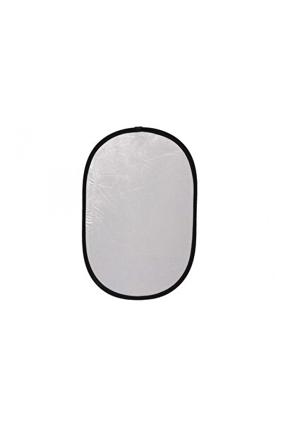 Generic Husă ovală 2 în 1 alb-argintiu 150x 200cm