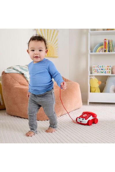 mattel Fisher interactive telephone red