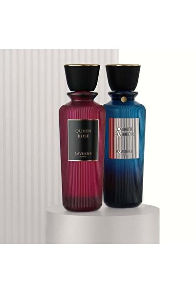 LAVERN ثنائي البخور: لادور كلاسيك وكوين روز (200 مل لكل منهما)