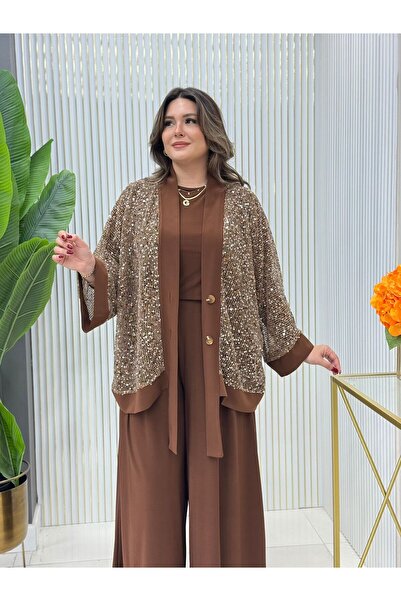 GK Sequin Triple Set Sandy