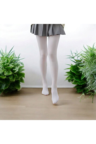 ÖZKARDEŞLER BABY Children's Thick Socks 40 Denier White