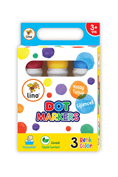 Lino LN-603 YIKANABİLİR DOT MARKER 3 RENK