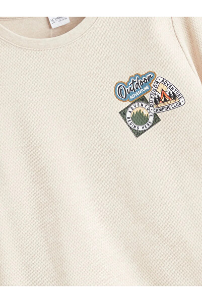 LC Waikiki Crew Neck Printed Boys' Pajamas Set