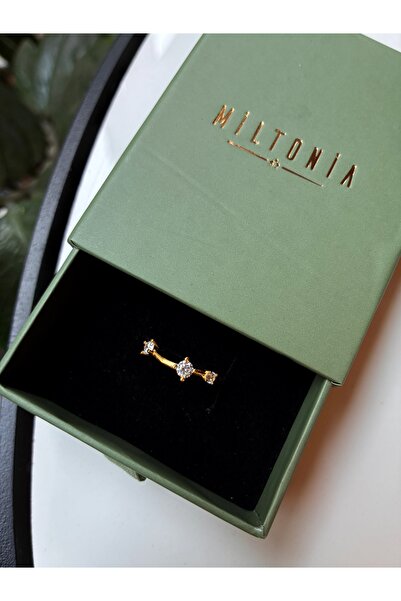 Miltonia Zirkon Taşlı Yıldızlar 925s Gümüş Yüzük