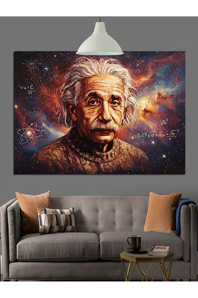 Artmeg Albert Einstein Portret Gândirea despre Artă Pânză Decorativă - Tablou...