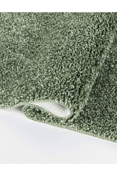 EUROBANO Σετ μπάνιου Shaggy Oval 2 τεμαχίων 60x100-60x50 100% φυσικό λατέξ αντιολισθητική βάση που πλένεται