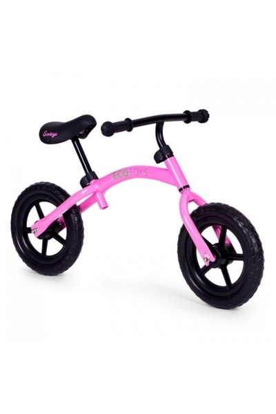 Ecotoys Bicicleta fara pedale cu roti din spuma EVA YM-BB-13 - Roz