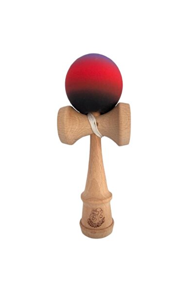 OEM Kendama Monster - bila silicon, jucărie interactivă din lemn, 18 cm, 7 ani+