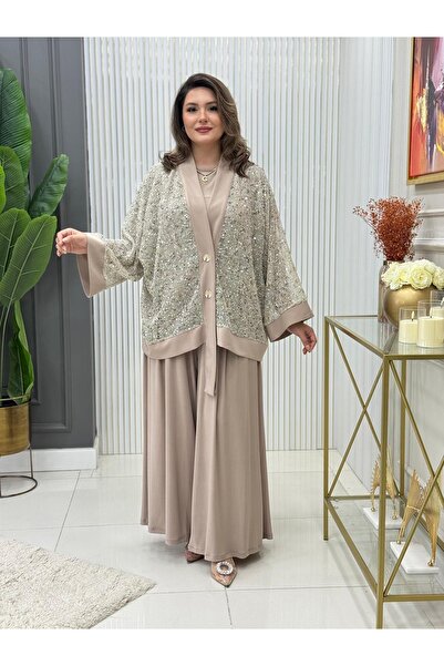 GK Sequin Triple Set Sandy