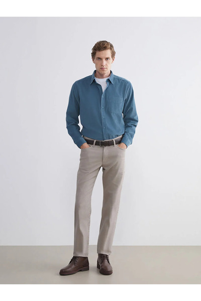 LC Waikiki Чоловічий оксамитовий гольф з довгим рукавом Regular Fit