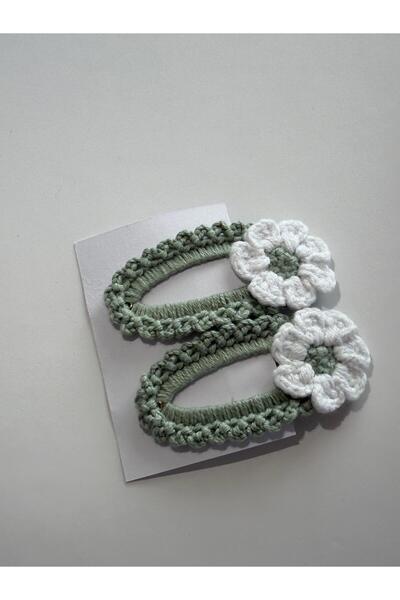 Reva baby Hand Braided Hair Clips, Pair of 2