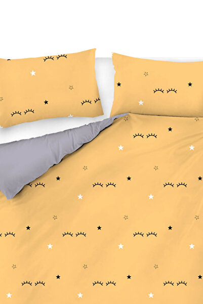 Comfort Craft Duvet Cover Set Double Size Printed Dide Yellow Mature