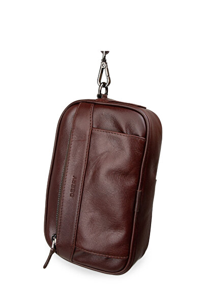Deery Genuine Leather Claret Red Men's Portfolio Bag