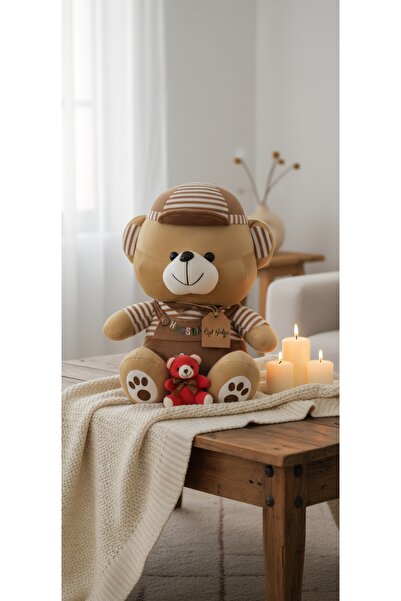 Şirin 40 cm Peluş Teddy Oyuncak + 10 cm Mini Ayıcık Anahtarlık Hediye Seti – ...