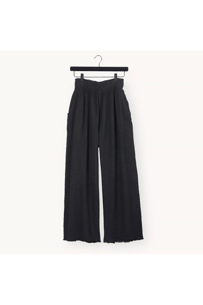 İKİKIZ Crinkle Black Palazzo Pants