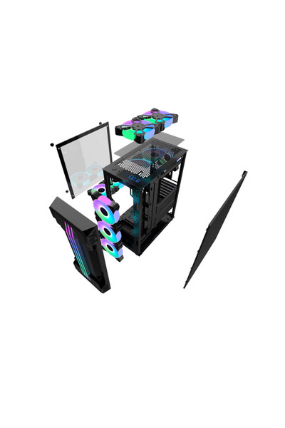 Pro GaminG Carcasa Zerg Mid Tower Argb Negru