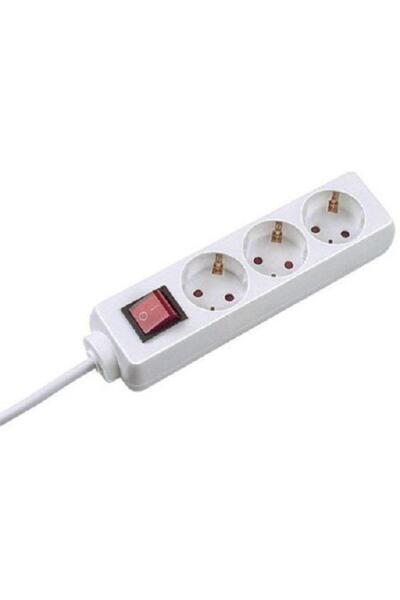Bachmann Bachmann extension cord, 3 sockets, 3m, schuko type, optical indicat...
