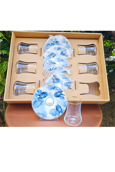 Kolleksiyon 6 KİŞİLİK ÇAY BARDAK TAKIMI DEKOR 2