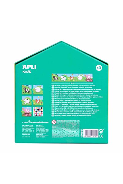 Aplı Το Πρώτο μου Παζλ με Αυτοκόλλητα APLI, 5 Τεμάχια XXL