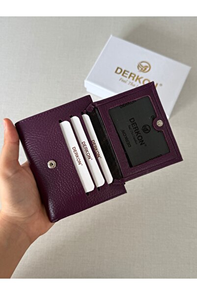 DERKON Yuhan Model Genuine Leather Wallet with Small Plenty of Card Slots That Can Fit in Any Bag