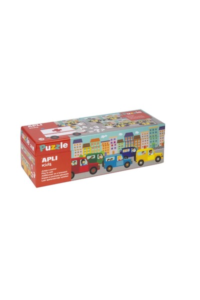 Aplı Puzzle - Transport, adunare matematica, 30 piese