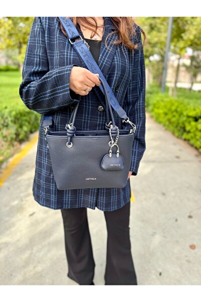 Just Polo Women's New Season Soft Leather 4-Compartment Adjustable Strap Luxury Hand and Shoulder Bag Shopper