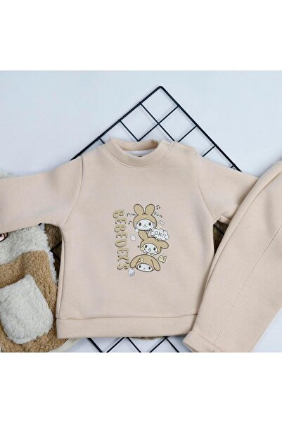 bebegci Welsoft Vest Set Rabbit Detailed Baby Girl Set