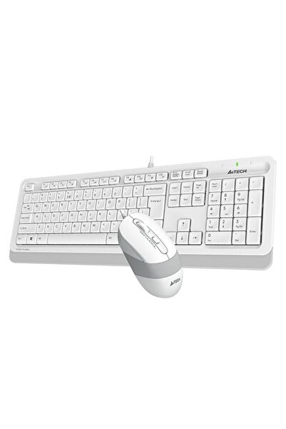 A4 Tech Kit tastatura si mouse A4Tech F1010, Alb