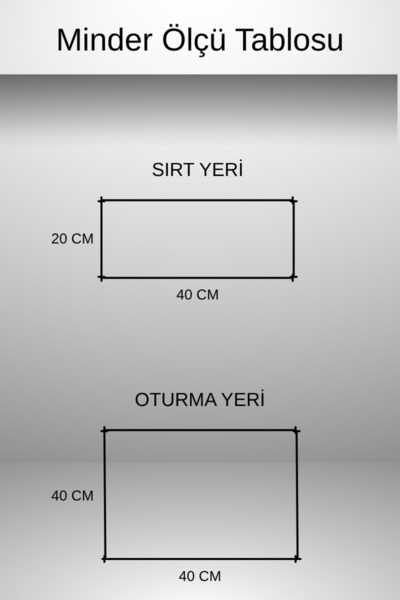 MoMMe Sandalye Cushion 2 Sets for Back and Seating