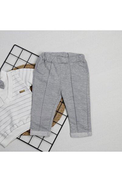 bebegci Striped 2-Piece Baby Boy Set with Bow Tie Detail