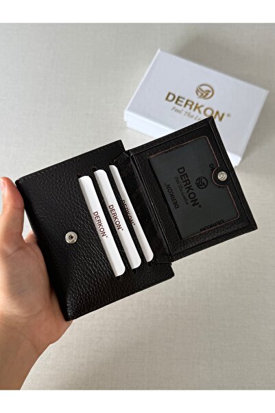 DERKON Yuhan Model Genuine Leather Wallet with Small Plenty of Card Slots That Can Fit in Any Bag
