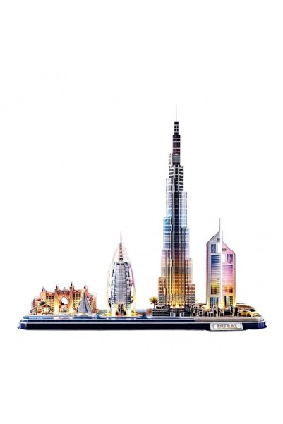 Cubic Fun Puzzle 3D LED City Line Dubai 182 piese
